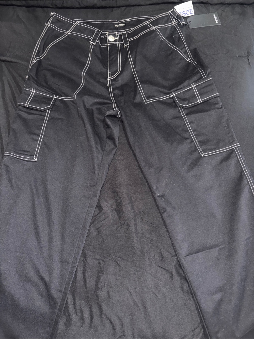 True Relegion Cargo Work Pants with Contrast Stitching - Men